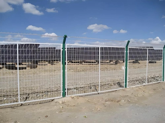 galvanized iron fence